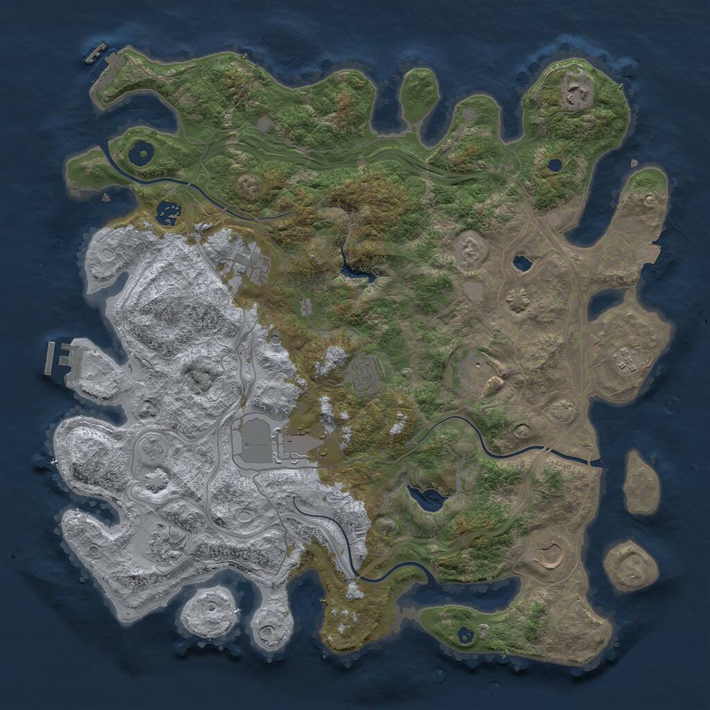 Rust Map: Procedural Map, Size: 4250, Seed: 1669539294, 15 Monuments
