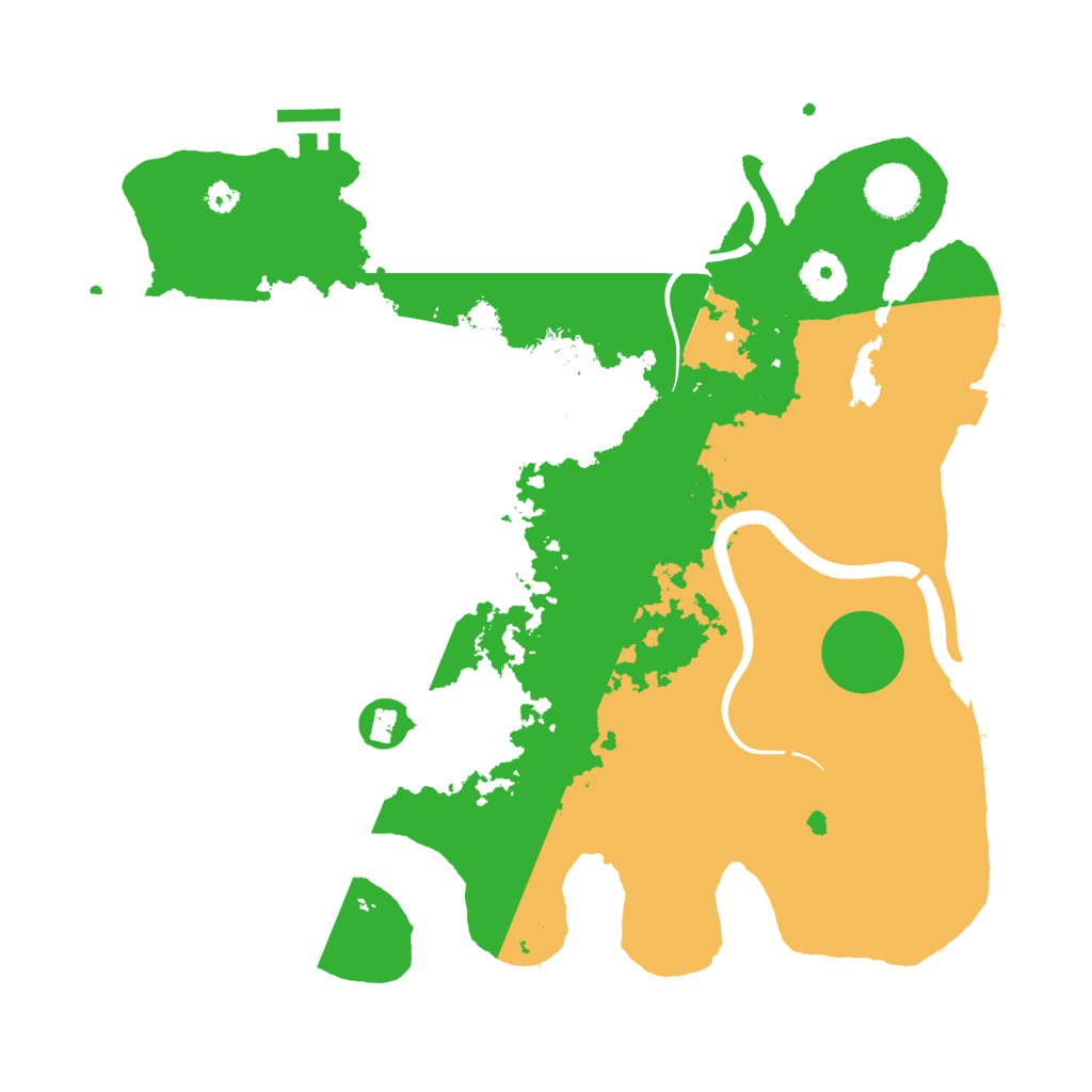 Biome Rust Map: Procedural Map, Size: 3500, Seed: 94294721