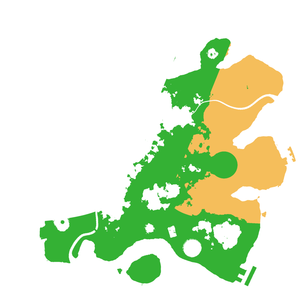 Biome Rust Map: Procedural Map, Size: 3000, Seed: 19076