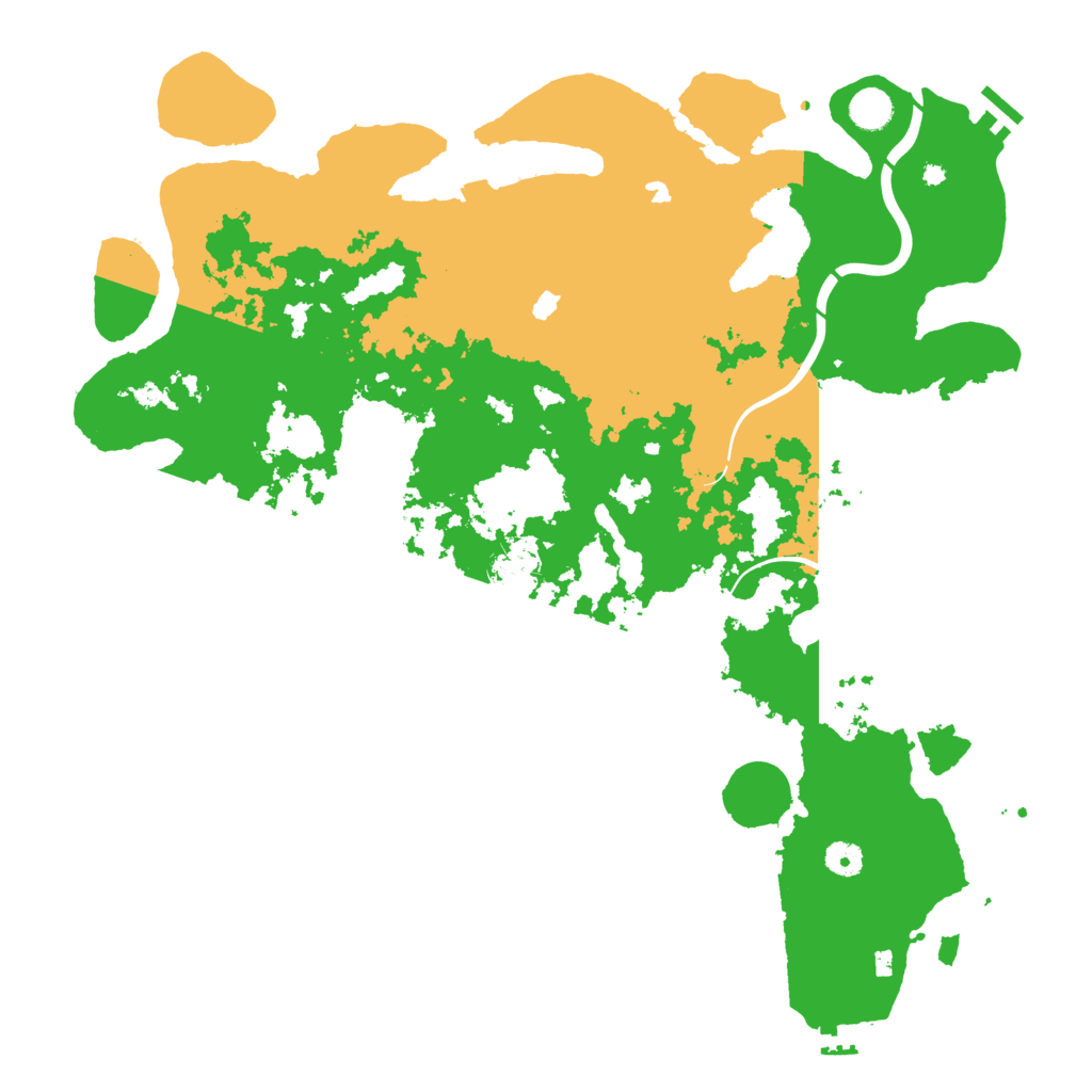 Biome Rust Map: Procedural Map, Size: 4500, Seed: 2111480292