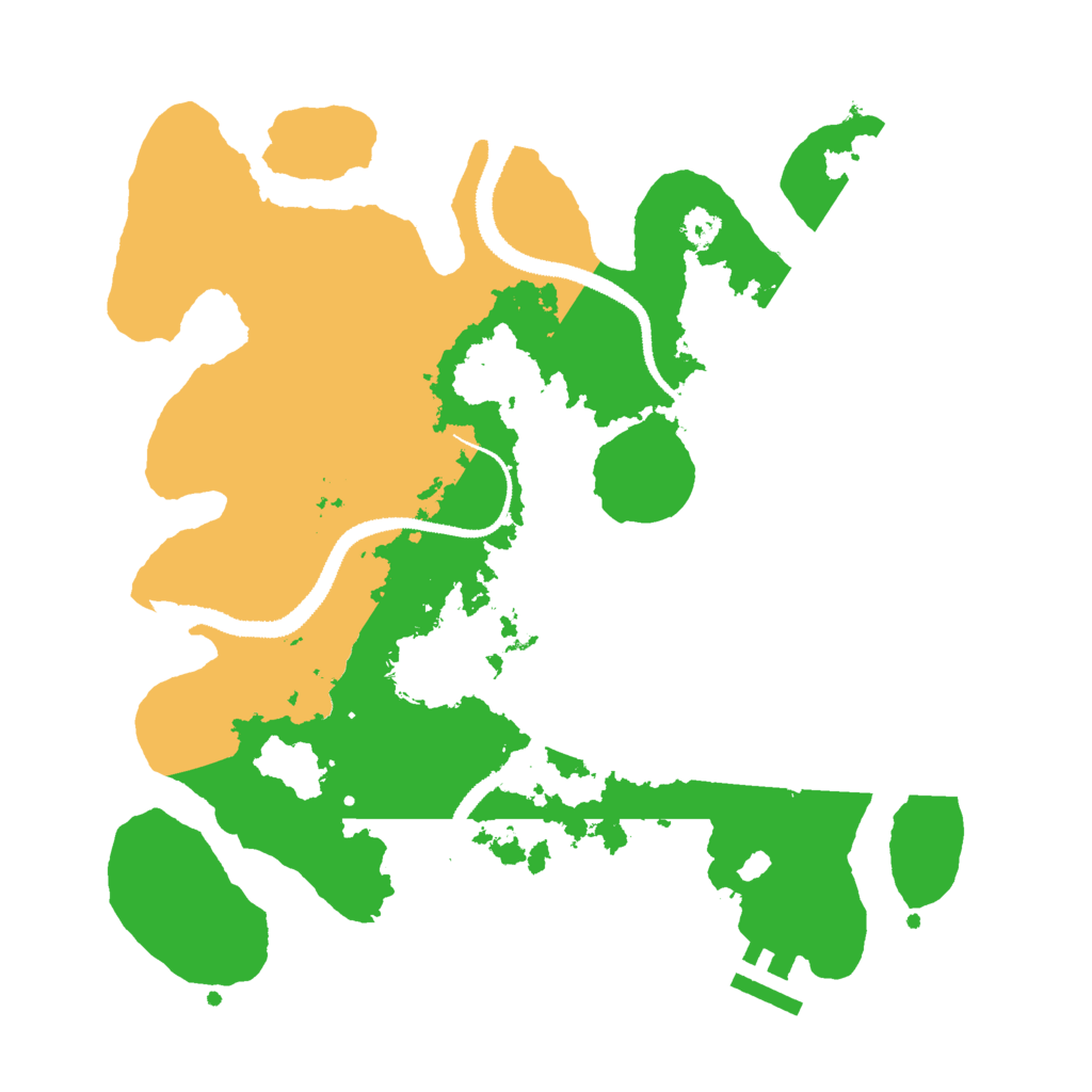 Biome Rust Map: Procedural Map, Size: 3000, Seed: 63919992