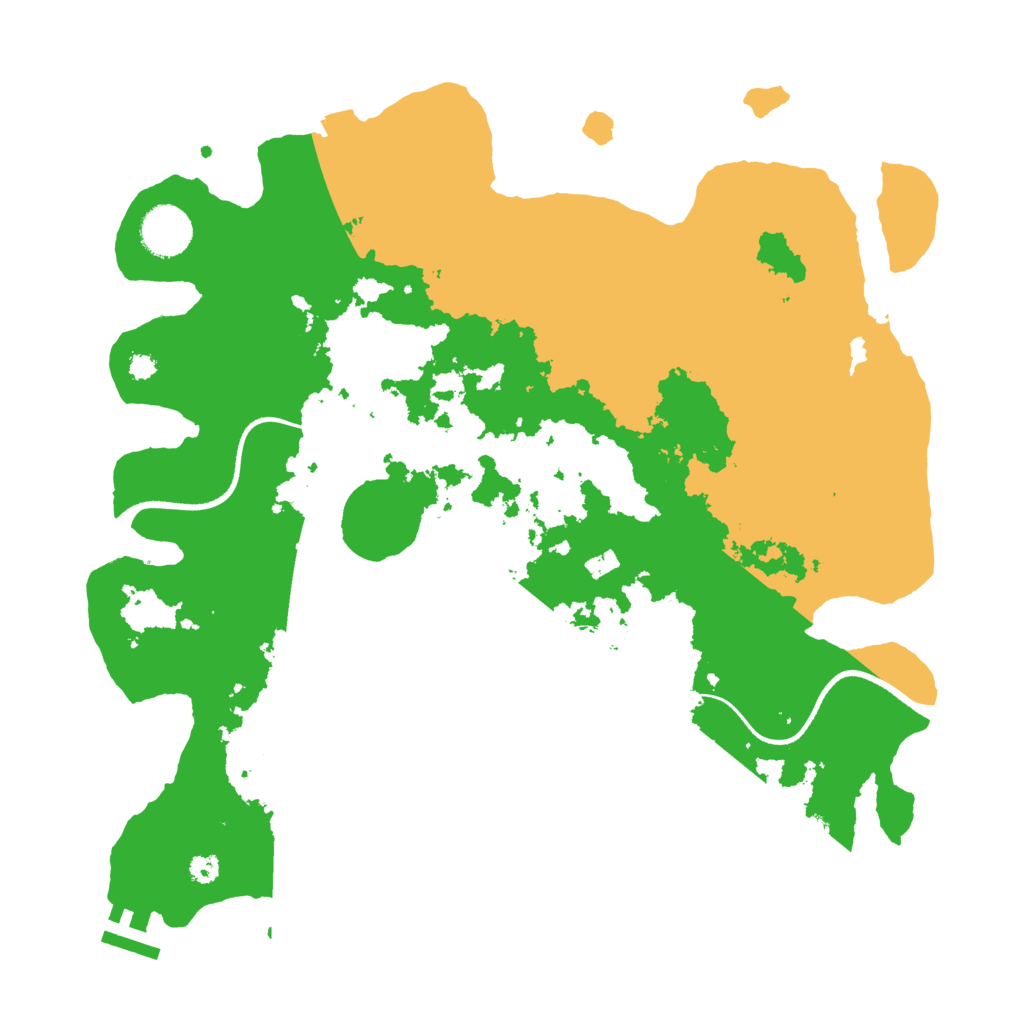 Biome Rust Map: Procedural Map, Size: 3500, Seed: 1023997645