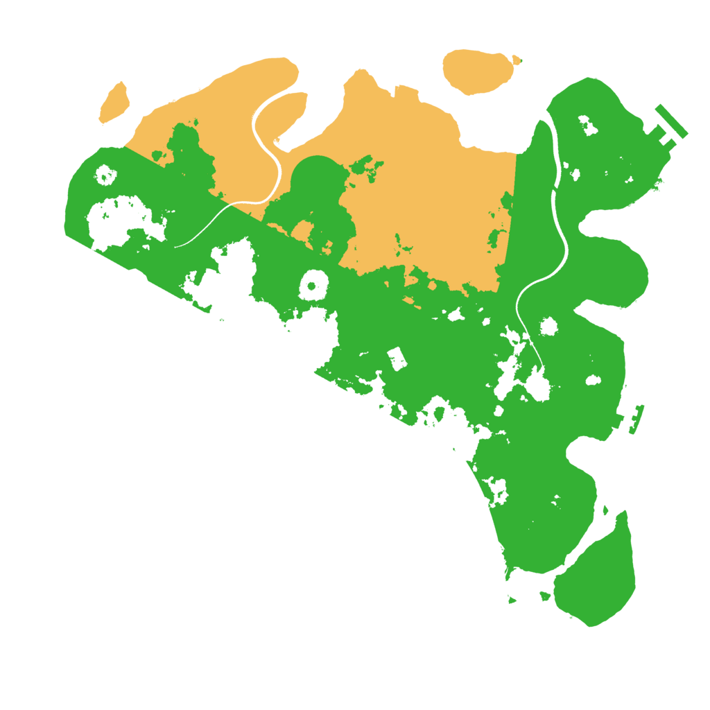 Biome Rust Map: Procedural Map, Size: 3500, Seed: 5526