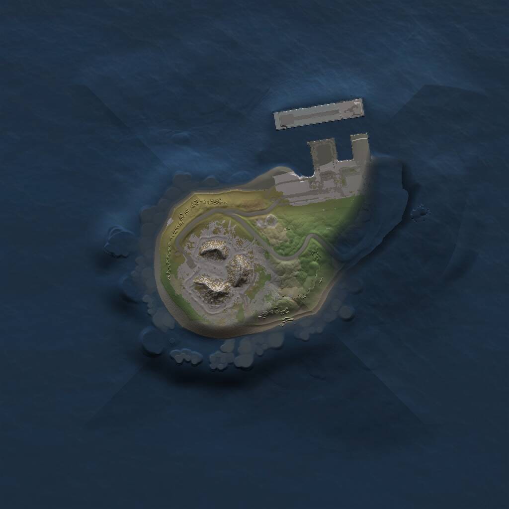 Rust Map: Procedural Map, Size: 1150, Seed: 648252, 3 Monuments