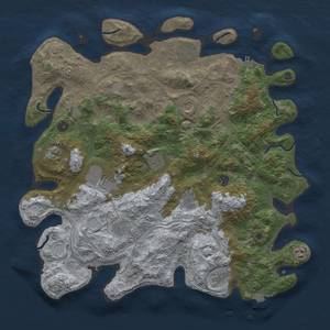 Thumbnail Rust Map: Procedural Map, Size: 4500, Seed: 500509355, 18 Monuments