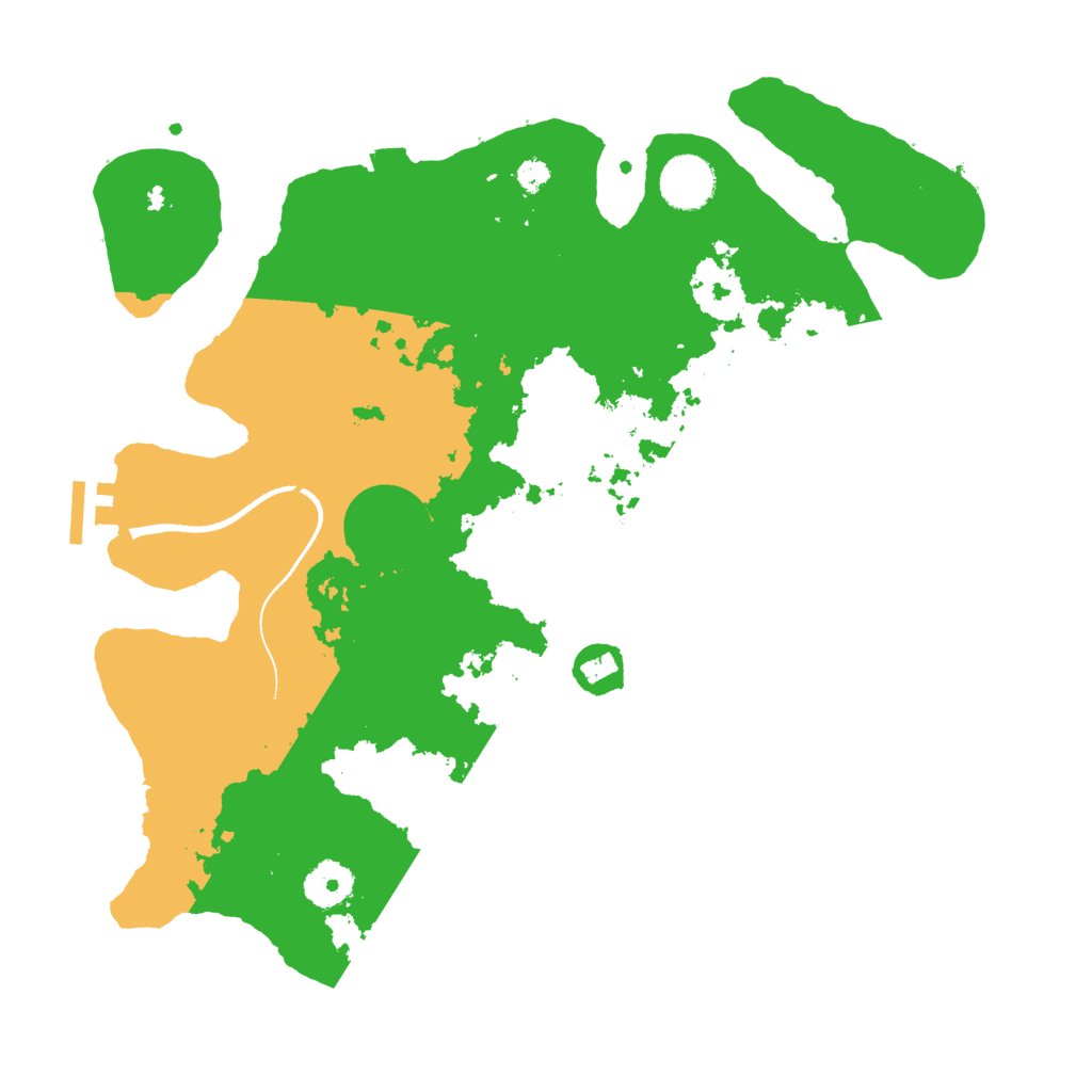 Biome Rust Map: Procedural Map, Size: 3500, Seed: 3840131
