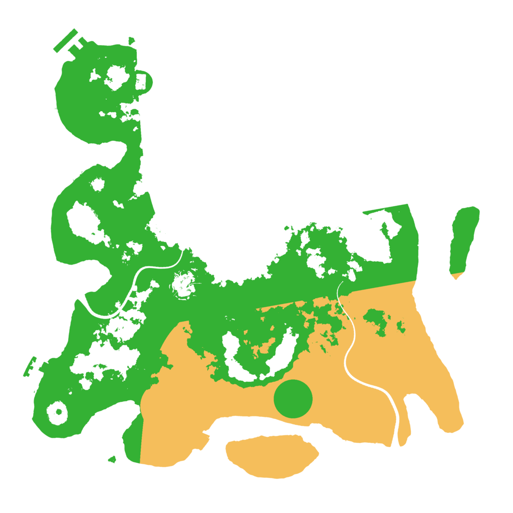 Biome Rust Map: Procedural Map, Size: 3500, Seed: 646077440