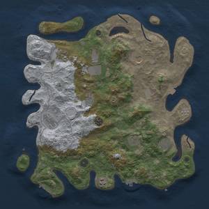 Thumbnail Rust Map: Procedural Map, Size: 4000, Seed: 4577845, 18 Monuments