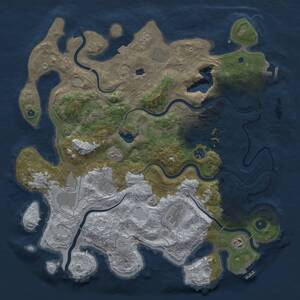 Thumbnail Rust Map: Procedural Map, Size: 4250, Seed: 901294215, 15 Monuments