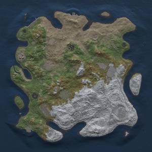 Thumbnail Rust Map: Procedural Map, Size: 3700, Seed: 1861433608, 18 Monuments