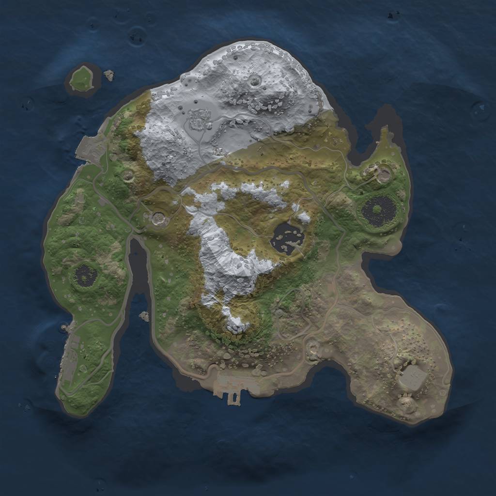 Rust Map: Procedural Map, Size: 2357, Seed: 987321, 8 Monuments