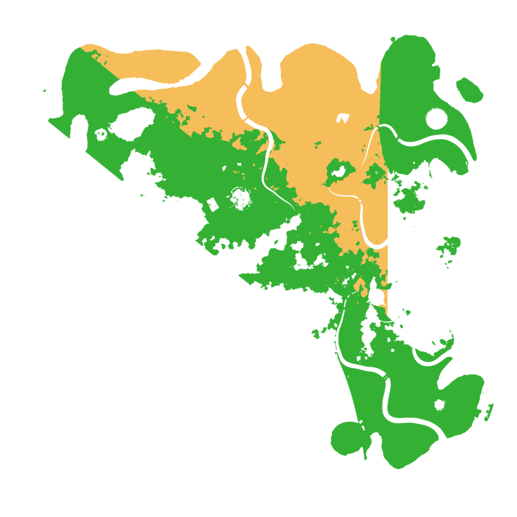 Biome Rust Map: Procedural Map, Size: 4300, Seed: 19301