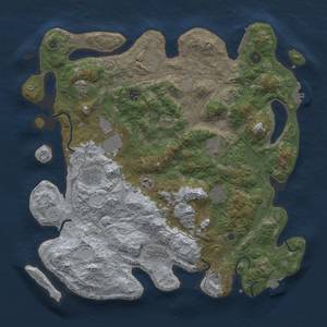 Thumbnail Rust Map: Procedural Map, Size: 4300, Seed: 19301, 18 Monuments