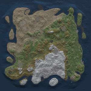 Thumbnail Rust Map: Procedural Map, Size: 4500, Seed: 113485343, 19 Monuments