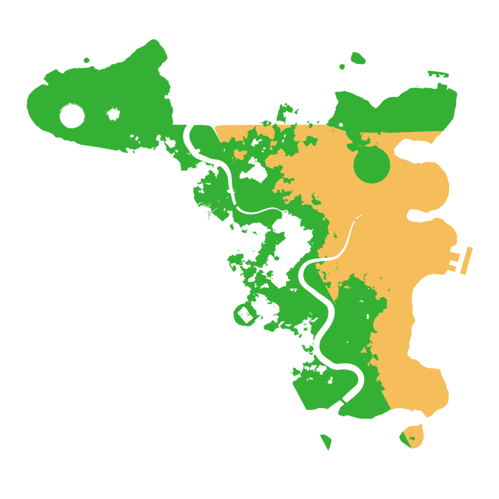 Biome Rust Map: Procedural Map, Size: 3600, Seed: 801814607