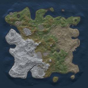 Thumbnail Rust Map: Procedural Map, Size: 3600, Seed: 801814607, 15 Monuments