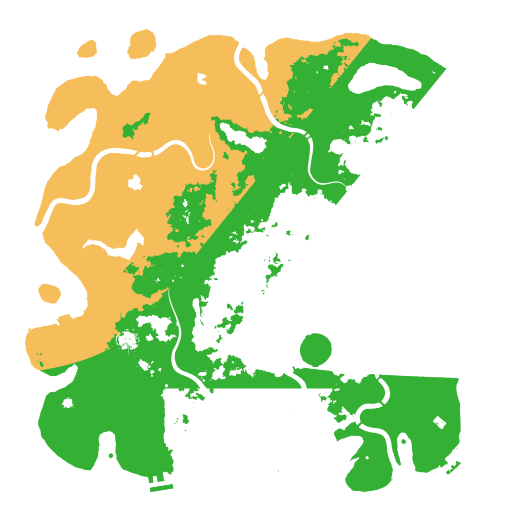 Biome Rust Map: Procedural Map, Size: 4500, Seed: 1365361796