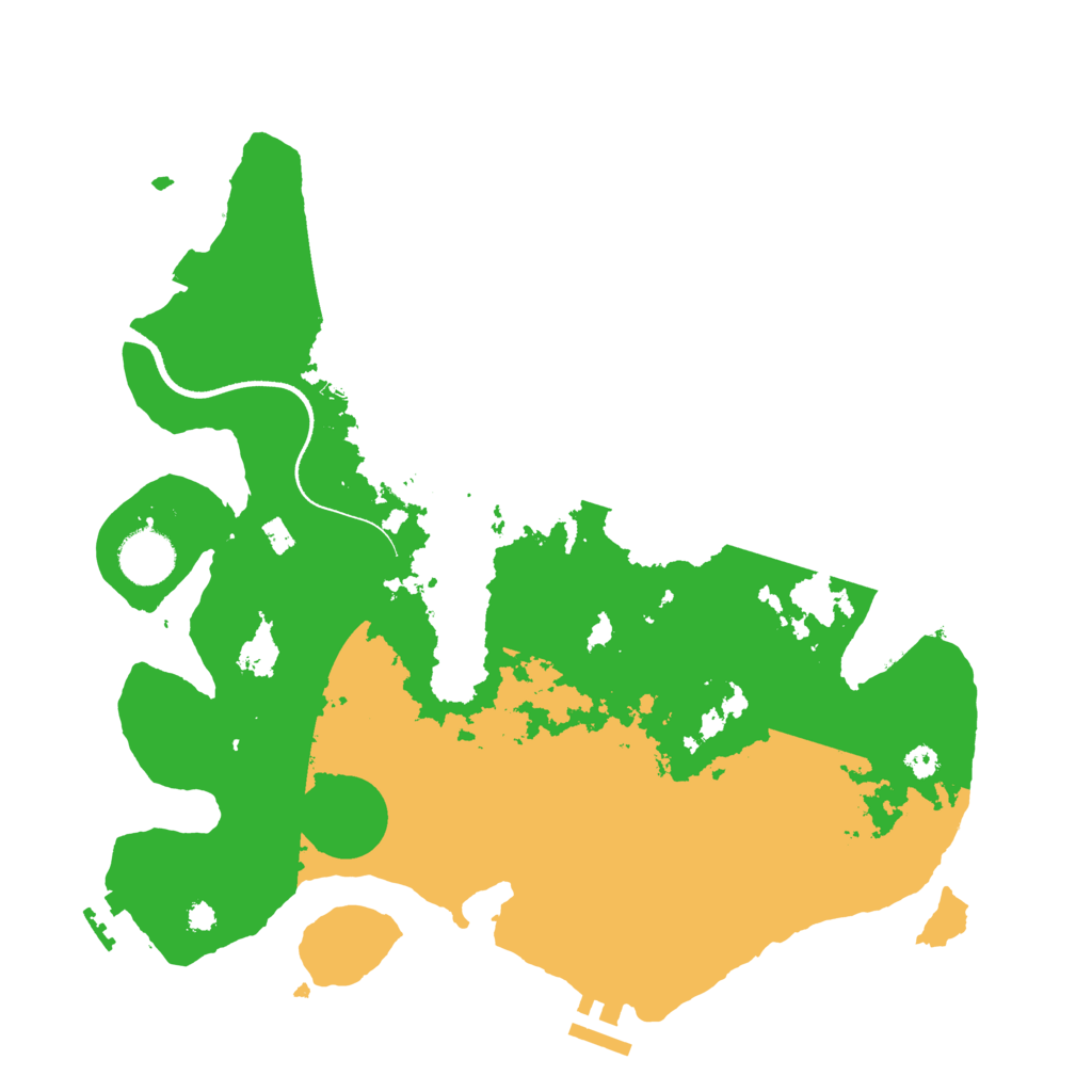 Biome Rust Map: Procedural Map, Size: 3466, Seed: 13825