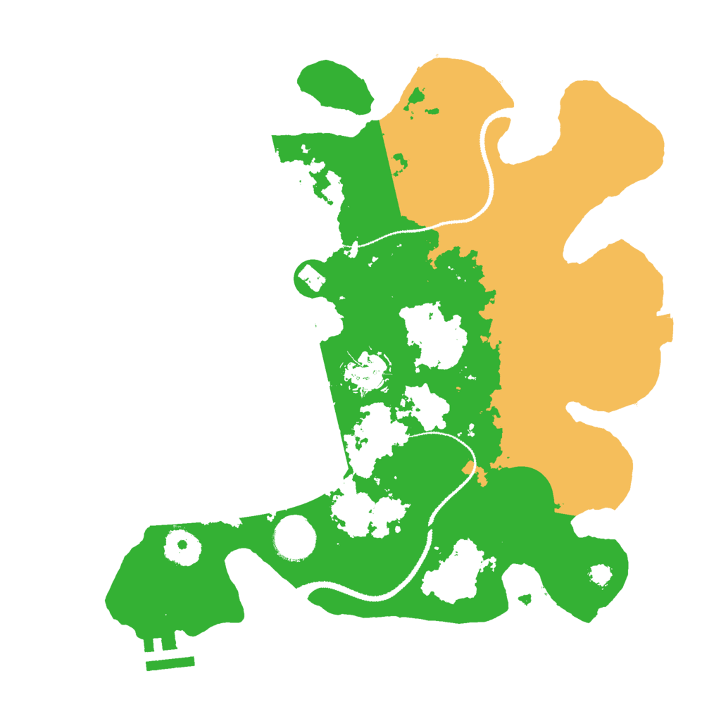 Biome Rust Map: Procedural Map, Size: 3000, Seed: 614806884