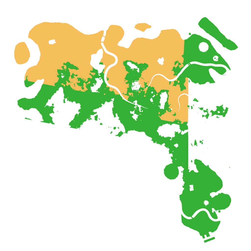 Biome Rust Map: Procedural Map, Size: 4500, Seed: 101988609