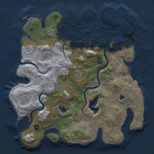 Thumbnail Rust Map: Procedural Map, Size: 4000, Seed: 2024, 13 Monuments
