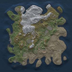 Thumbnail Rust Map: Procedural Map, Size: 3750, Seed: 40552686, 19 Monuments