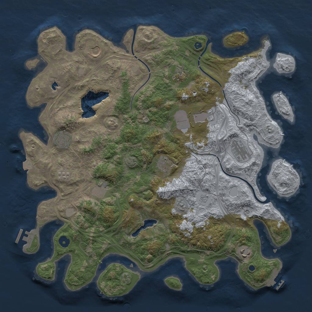 Rust Map: Procedural Map, Size: 4250, Seed: 6969526, 15 Monuments