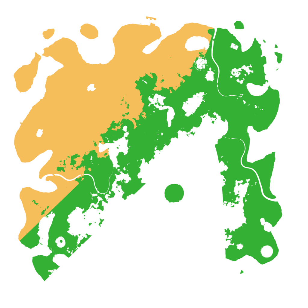 Biome Rust Map: Procedural Map, Size: 4500, Seed: 1658137138