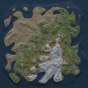 Thumbnail Rust Map: Procedural Map, Size: 4500, Seed: 1658137138, 19 Monuments