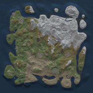 Thumbnail Rust Map: Procedural Map, Size: 4000, Seed: 726633819, 19 Monuments