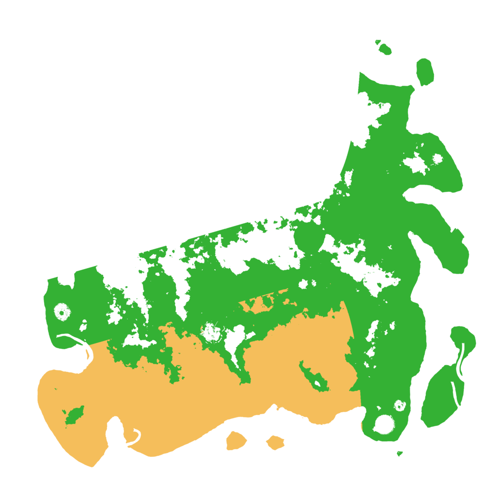 Biome Rust Map: Procedural Map, Size: 4500, Seed: 12459421