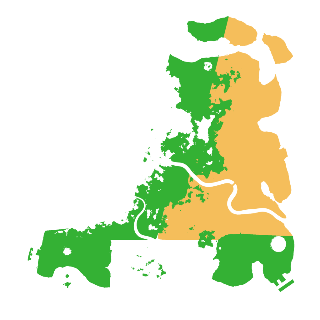 Biome Rust Map: Procedural Map, Size: 3700, Seed: 2052024