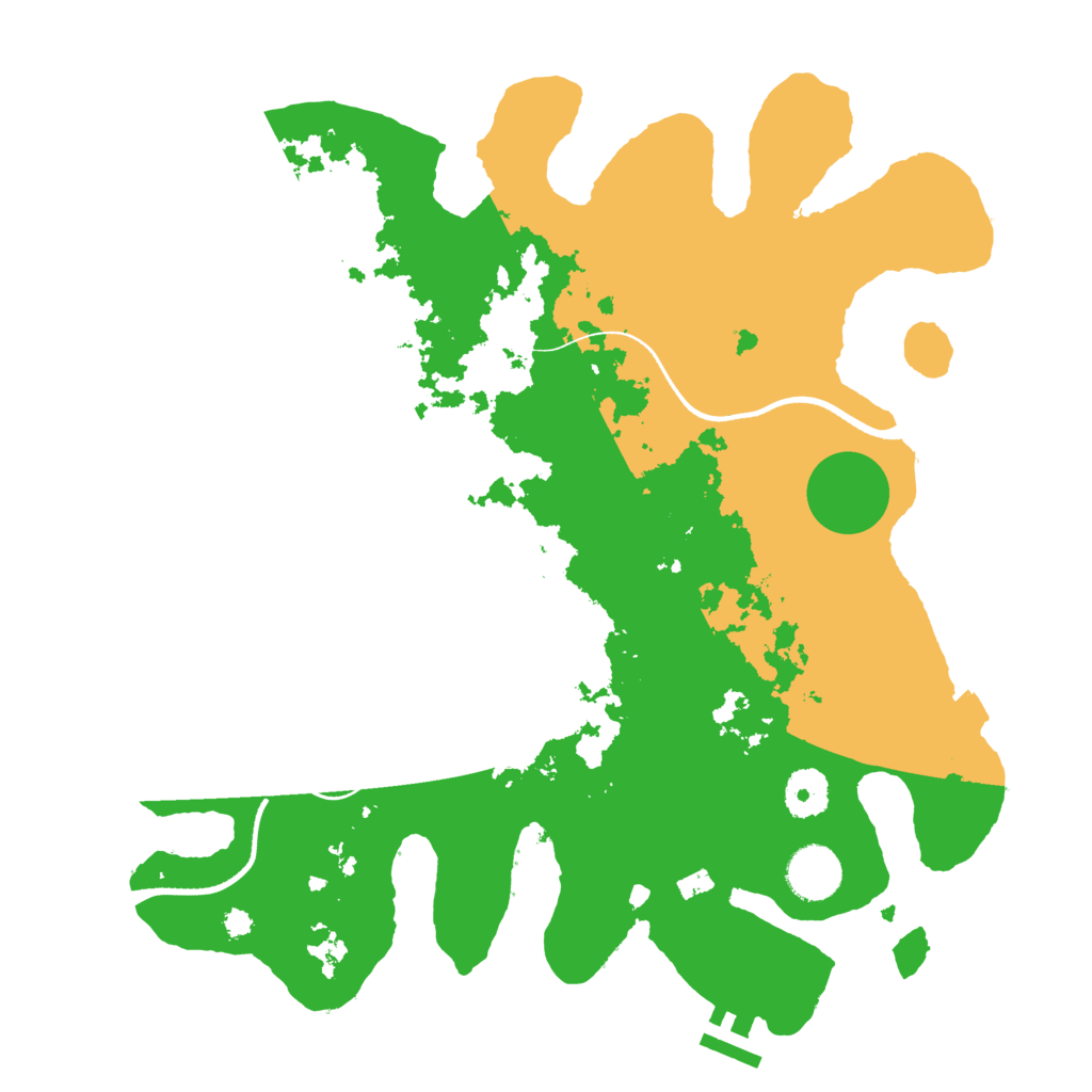 Biome Rust Map: Procedural Map, Size: 3500, Seed: 851446297