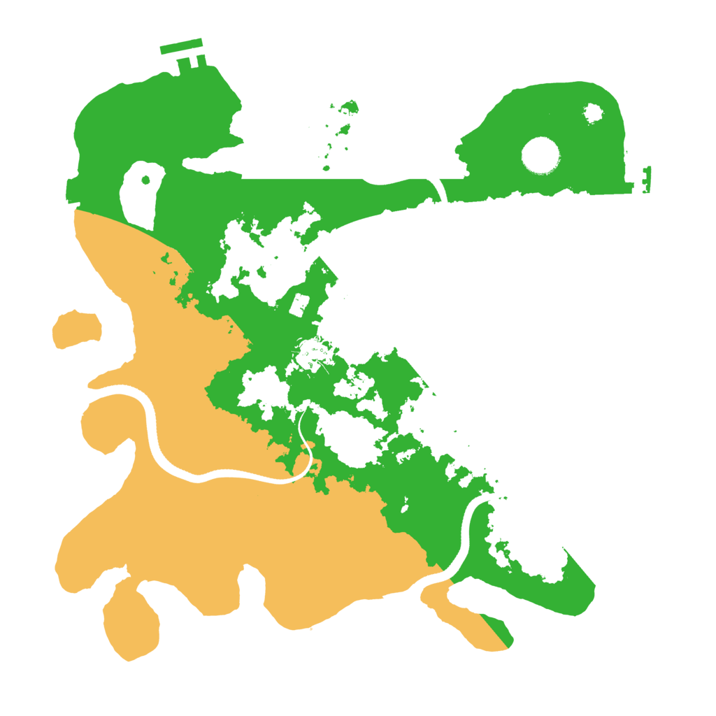 Biome Rust Map: Procedural Map, Size: 3400, Seed: 23119336