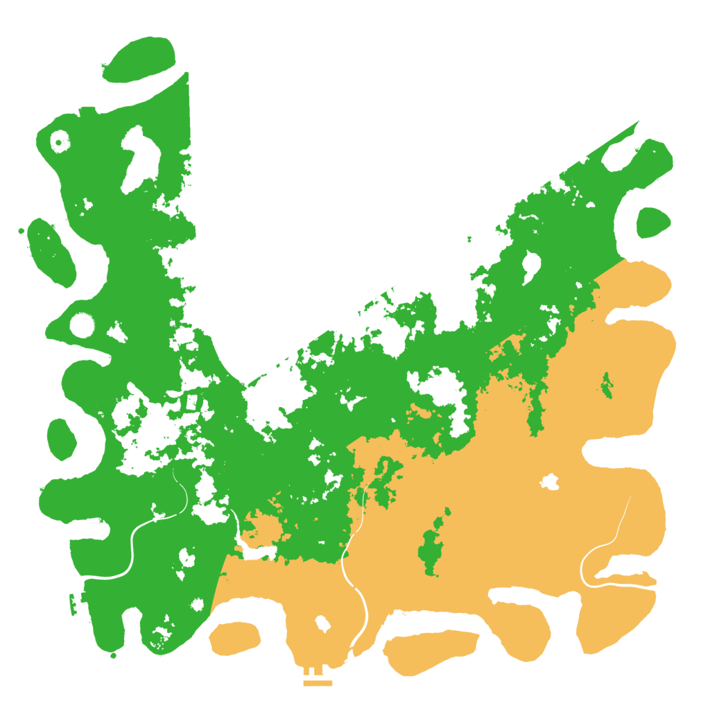 Biome Rust Map: Procedural Map, Size: 5000, Seed: 39551359