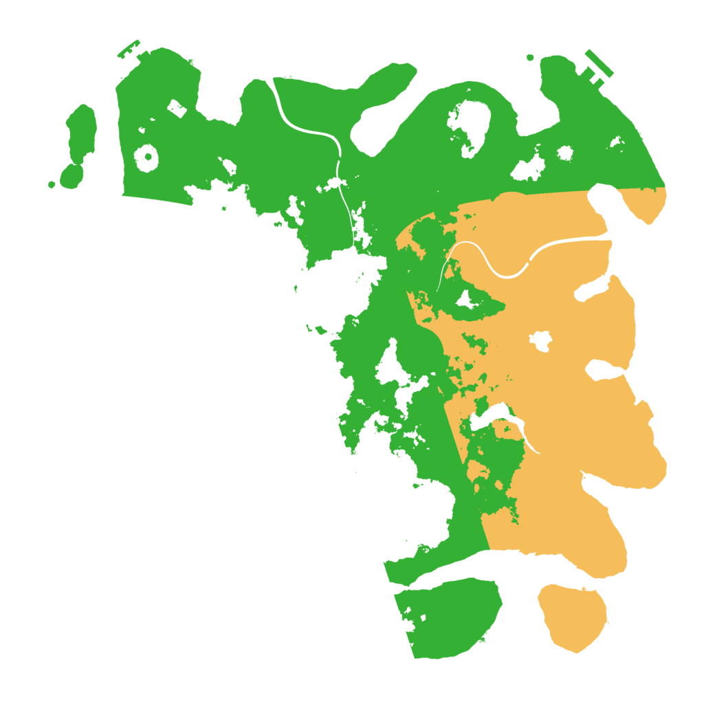 Biome Rust Map: Procedural Map, Size: 4096, Seed: 1822173252