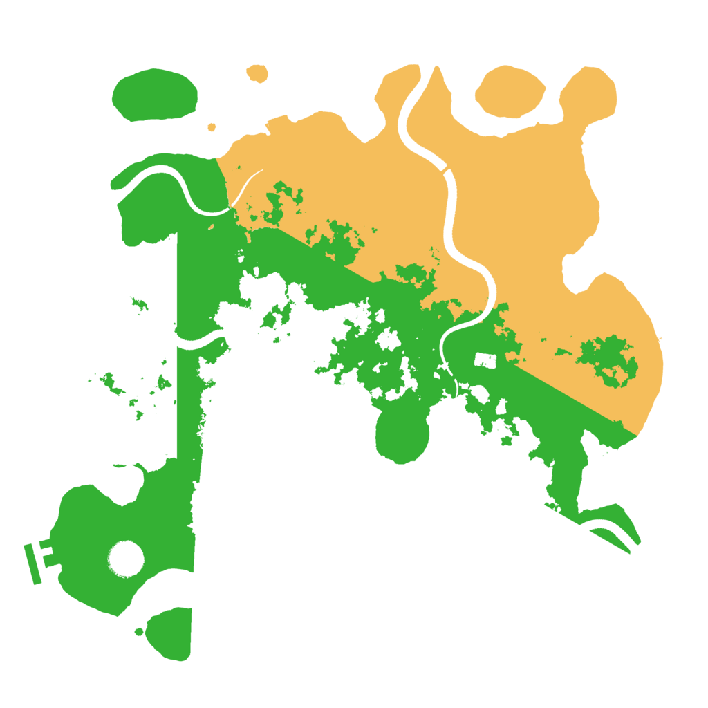 Biome Rust Map: Procedural Map, Size: 3500, Seed: 544498612