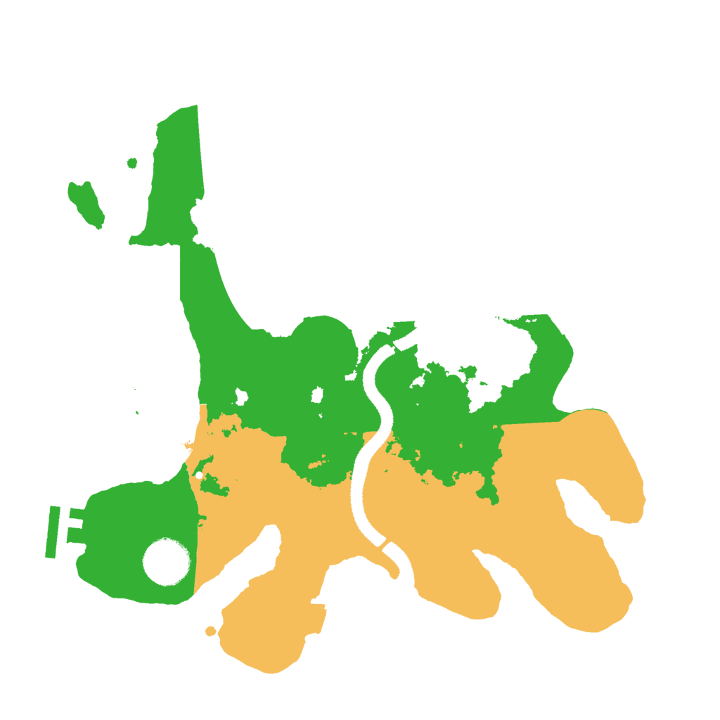 Biome Rust Map: Procedural Map, Size: 2800, Seed: 18109703