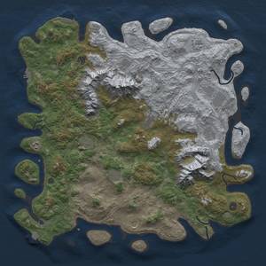 Thumbnail Rust Map: Procedural Map, Size: 5000, Seed: 8563464, 19 Monuments