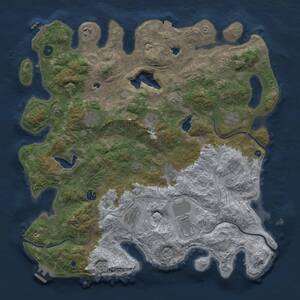 Thumbnail Rust Map: Procedural Map, Size: 4500, Seed: 1580191012, 16 Monuments