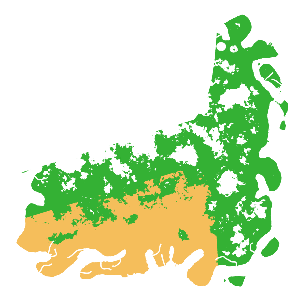 Biome Rust Map: Procedural Map, Size: 6000, Seed: 77389584