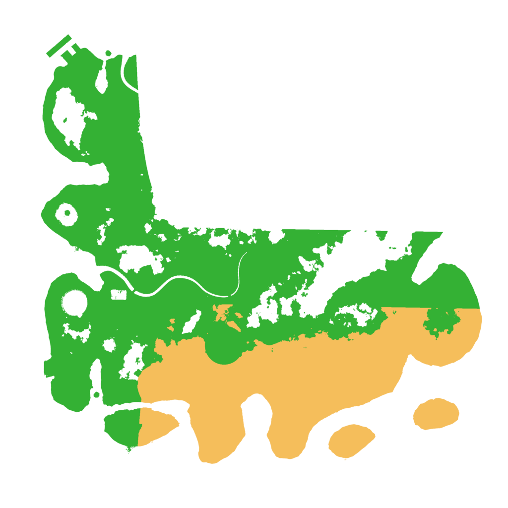 Biome Rust Map: Procedural Map, Size: 3500, Seed: 622767426