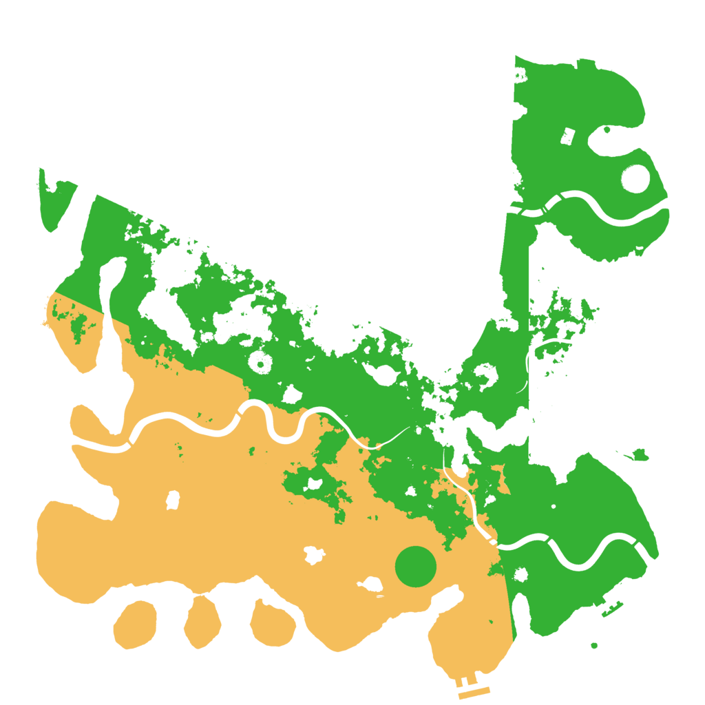 Biome Rust Map: Procedural Map, Size: 4500, Seed: 121816718