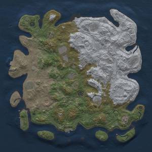 Thumbnail Rust Map: Procedural Map, Size: 4500, Seed: 2024050220, 19 Monuments