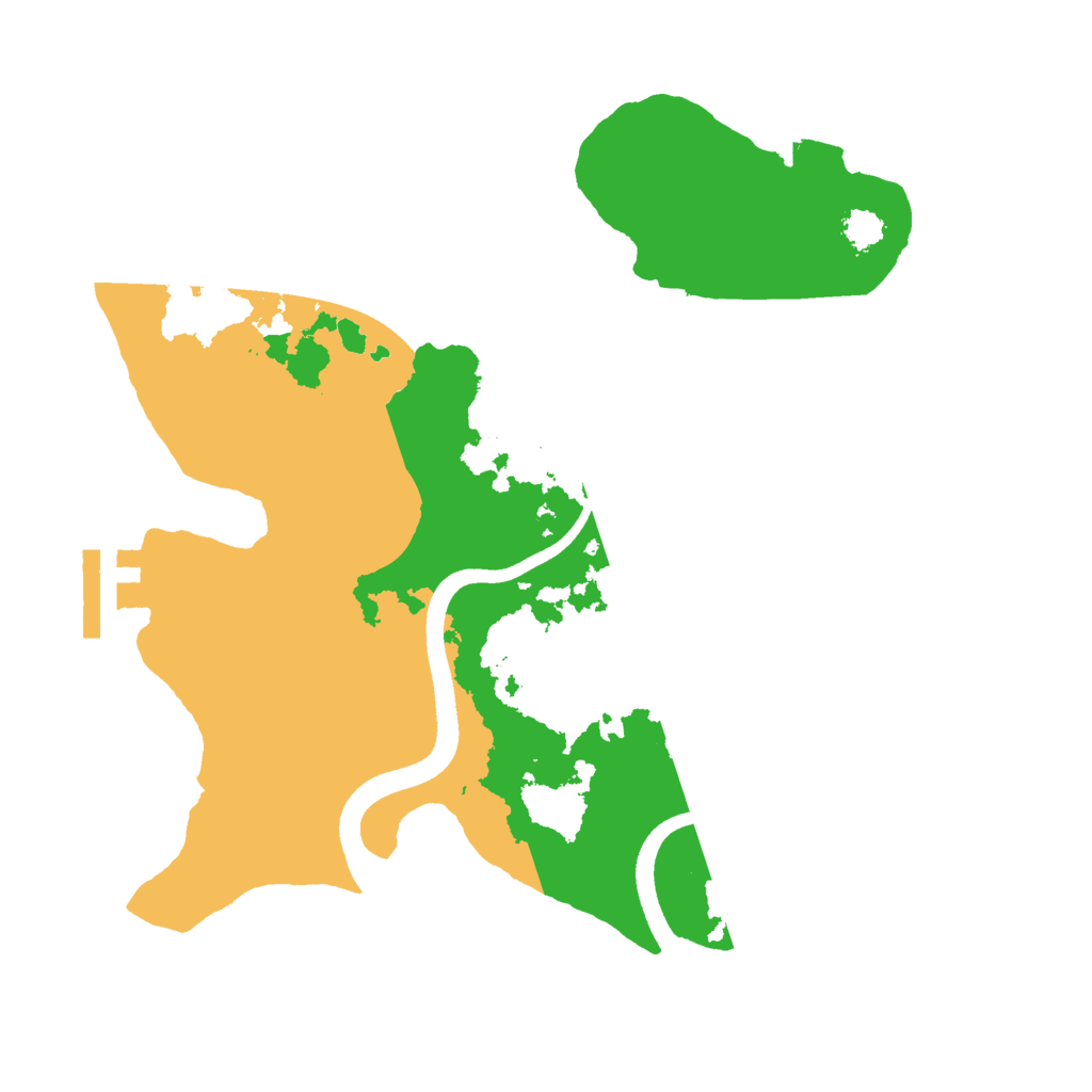 Biome Rust Map: Procedural Map, Size: 2500, Seed: 1983802215