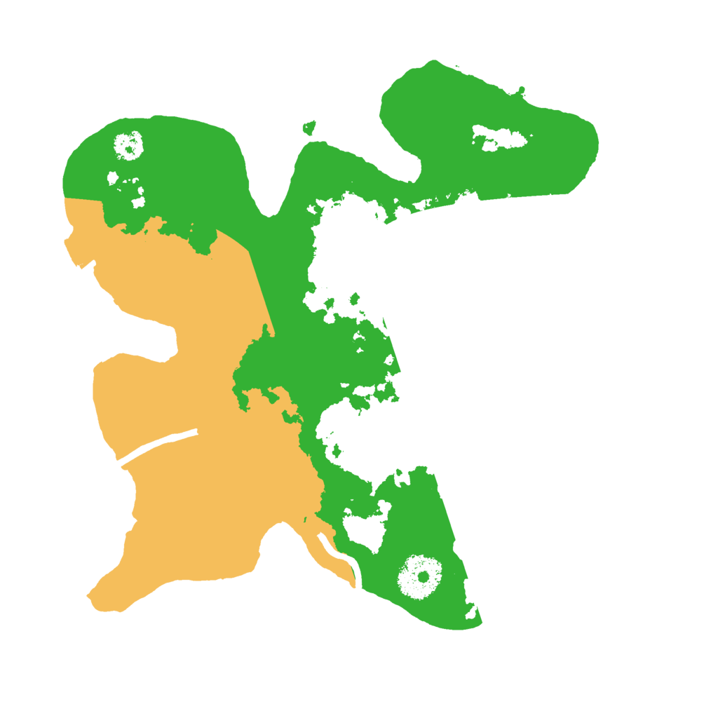 Biome Rust Map: Procedural Map, Size: 2500, Seed: 1983802215