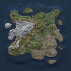 Thumbnail Rust Map: Procedural Map, Size: 3000, Seed: 2050859750, 11 Monuments
