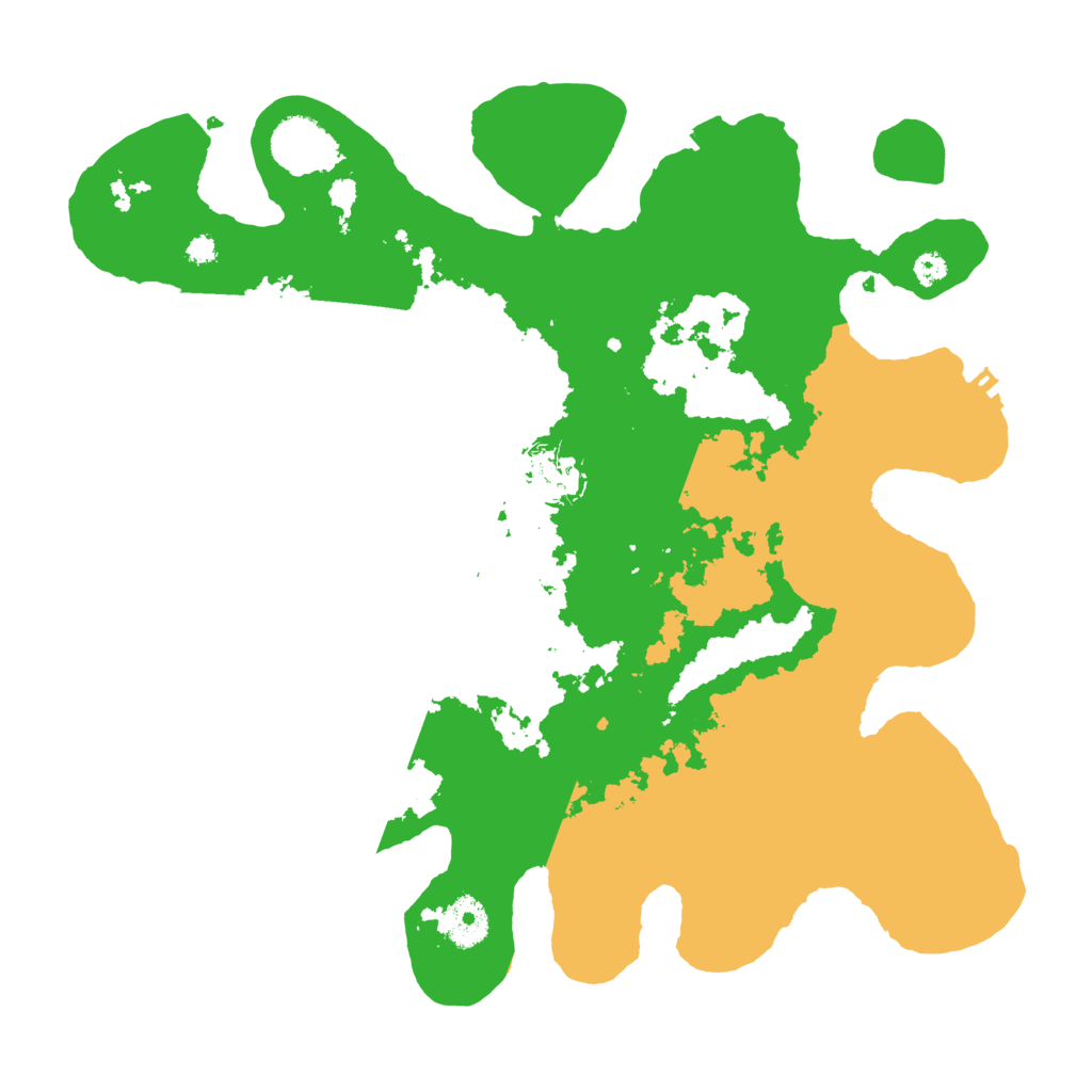 Biome Rust Map: Procedural Map, Size: 3500, Seed: 7993