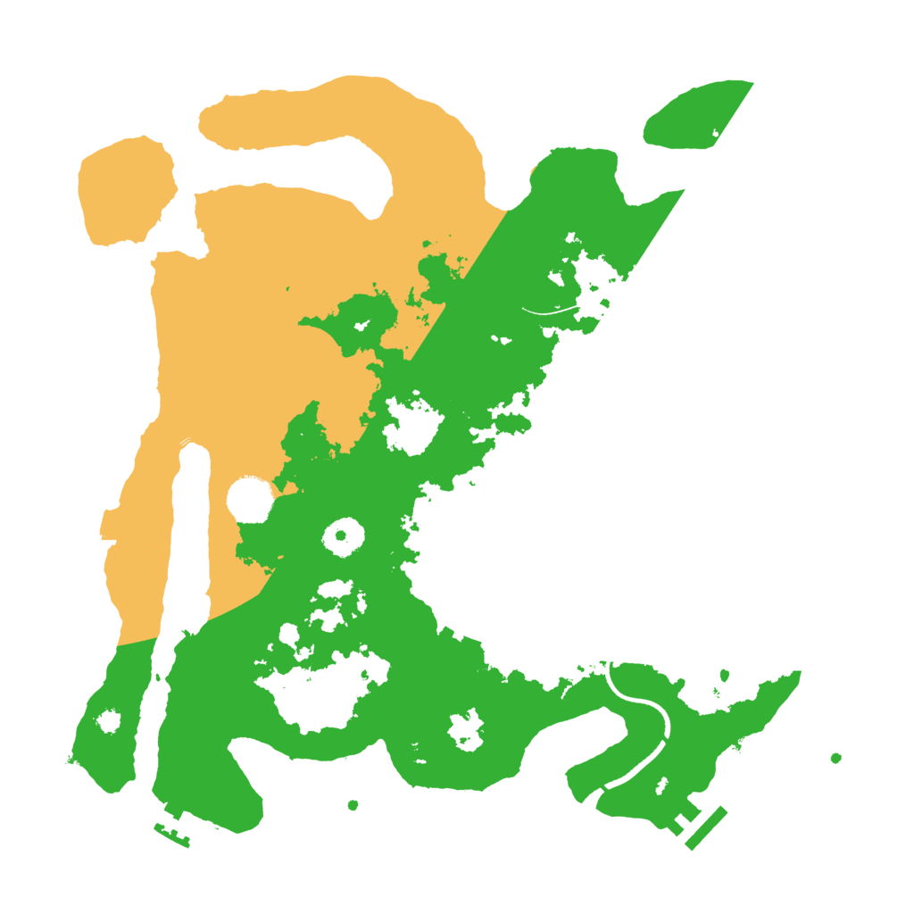 Biome Rust Map: Procedural Map, Size: 3500, Seed: 953058951