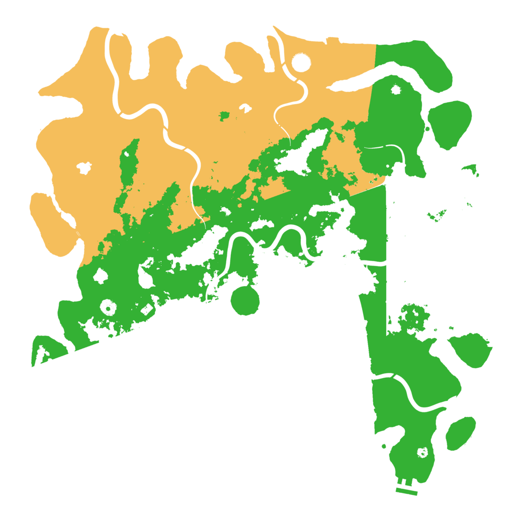 Biome Rust Map: Procedural Map, Size: 4800, Seed: 368200070